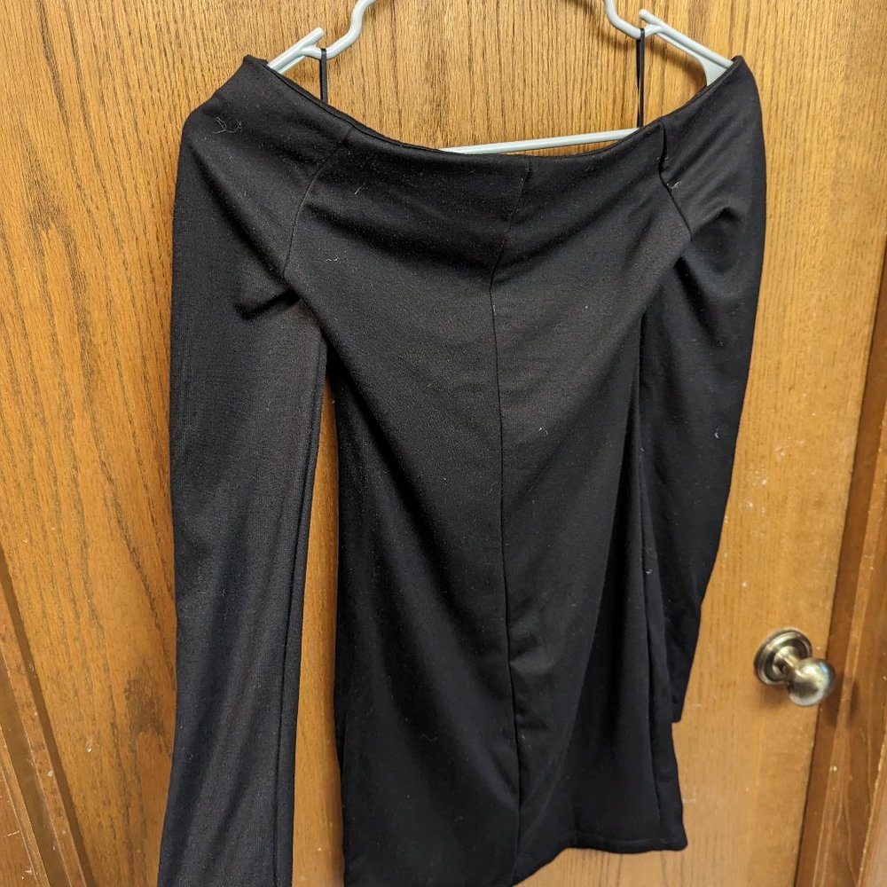Black Bodycon dress, long sleeves